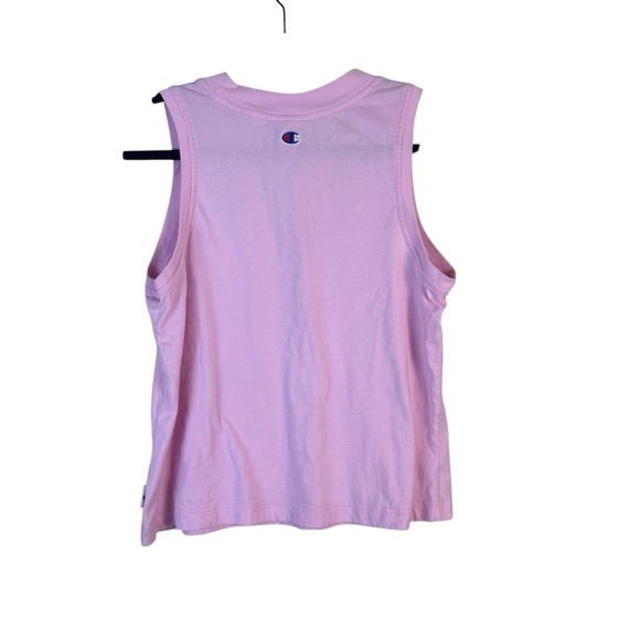 Champion Pink Cropped Muscle Yoga Actuve Tank Top Size Medium - Picture 5 of 6